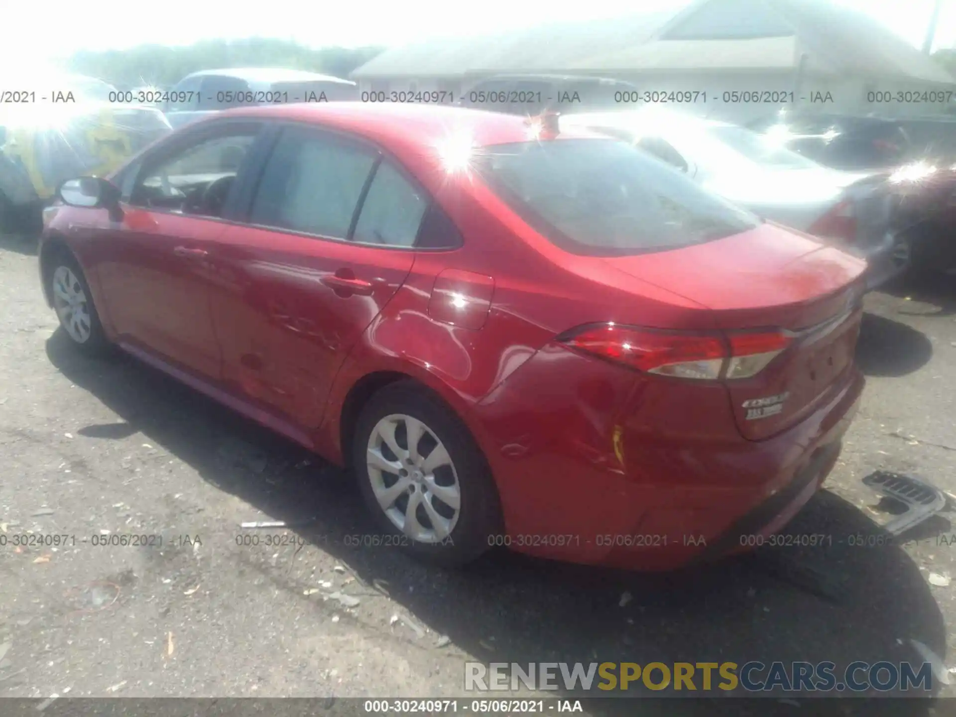 3 Photograph of a damaged car JTDEPRAE7LJ092755 TOYOTA COROLLA 2020