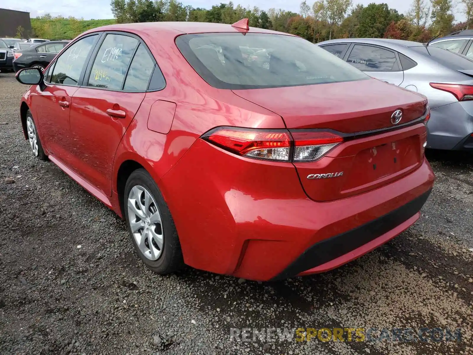 3 Photograph of a damaged car JTDEPRAE7LJ093596 TOYOTA COROLLA 2020