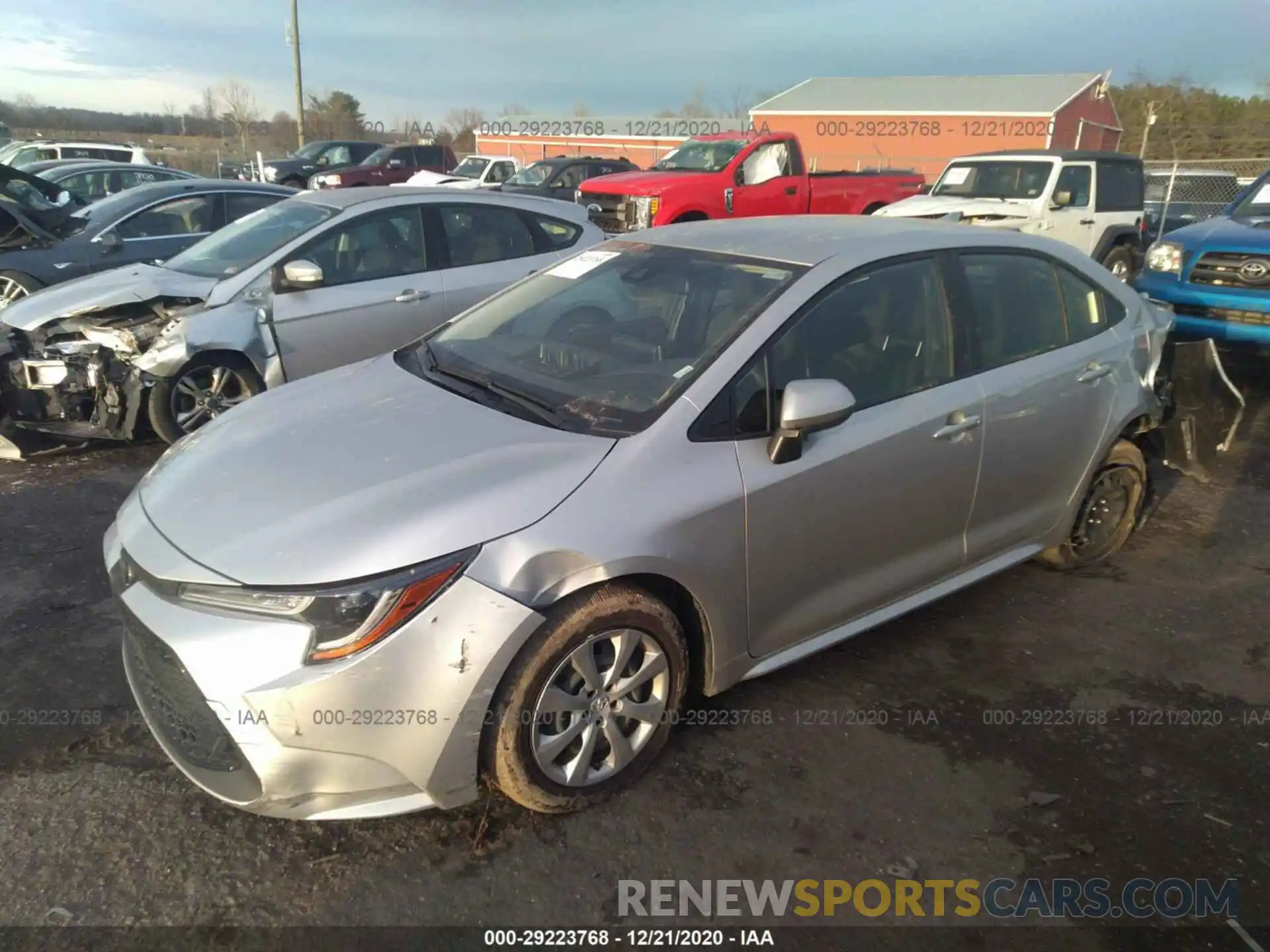 2 Photograph of a damaged car JTDEPRAE7LJ094750 TOYOTA COROLLA 2020