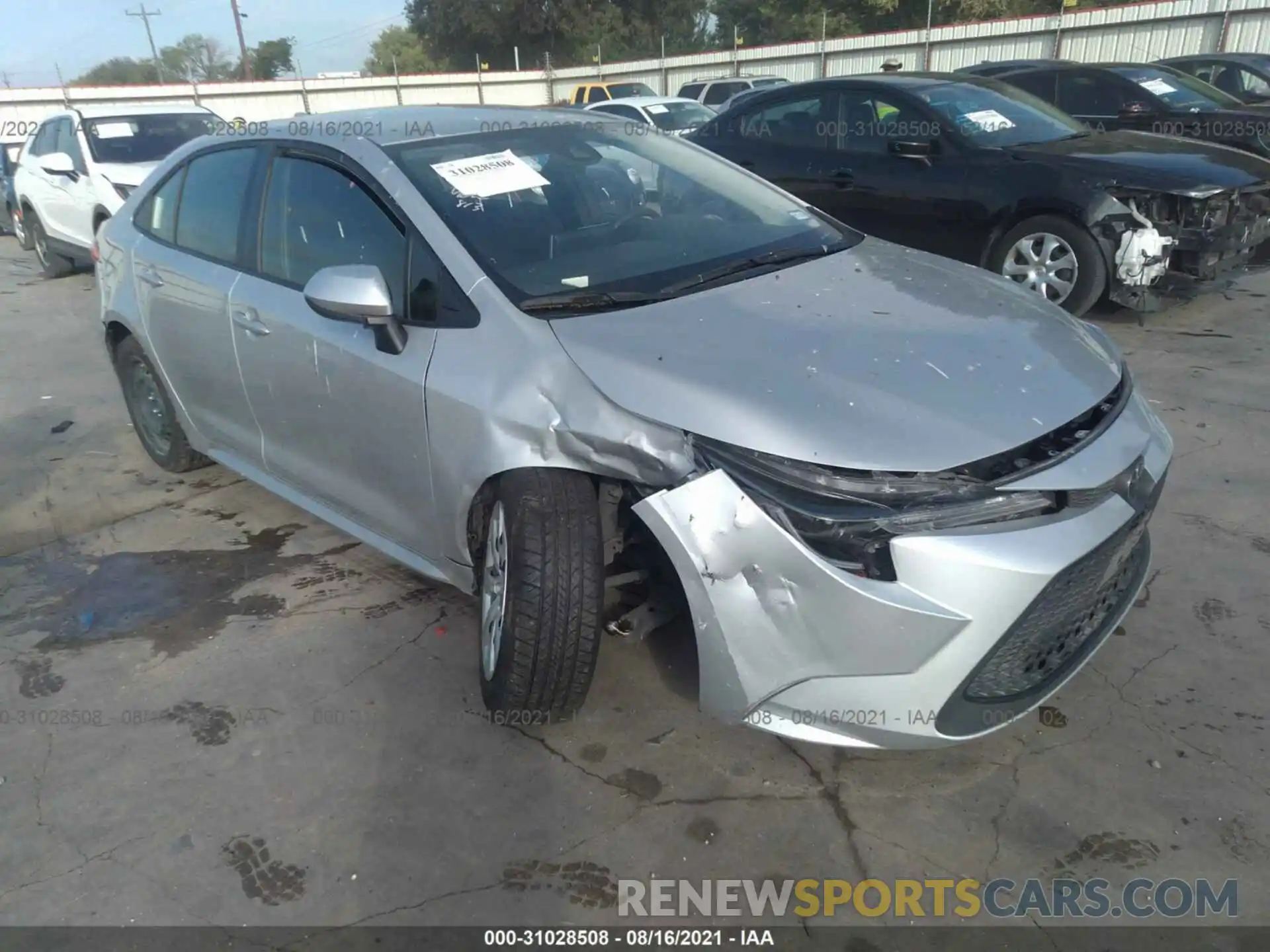 1 Photograph of a damaged car JTDEPRAE7LJ094764 TOYOTA COROLLA 2020