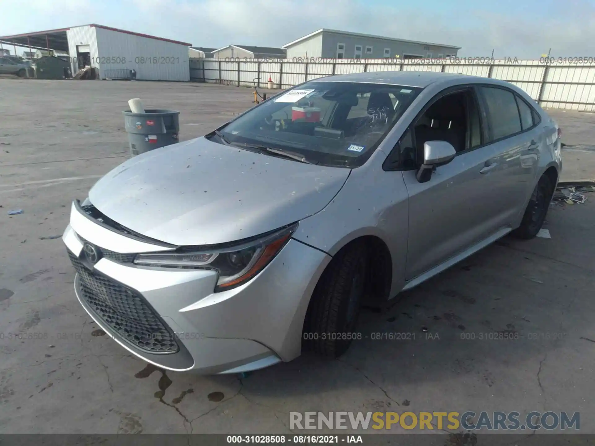 2 Photograph of a damaged car JTDEPRAE7LJ094764 TOYOTA COROLLA 2020