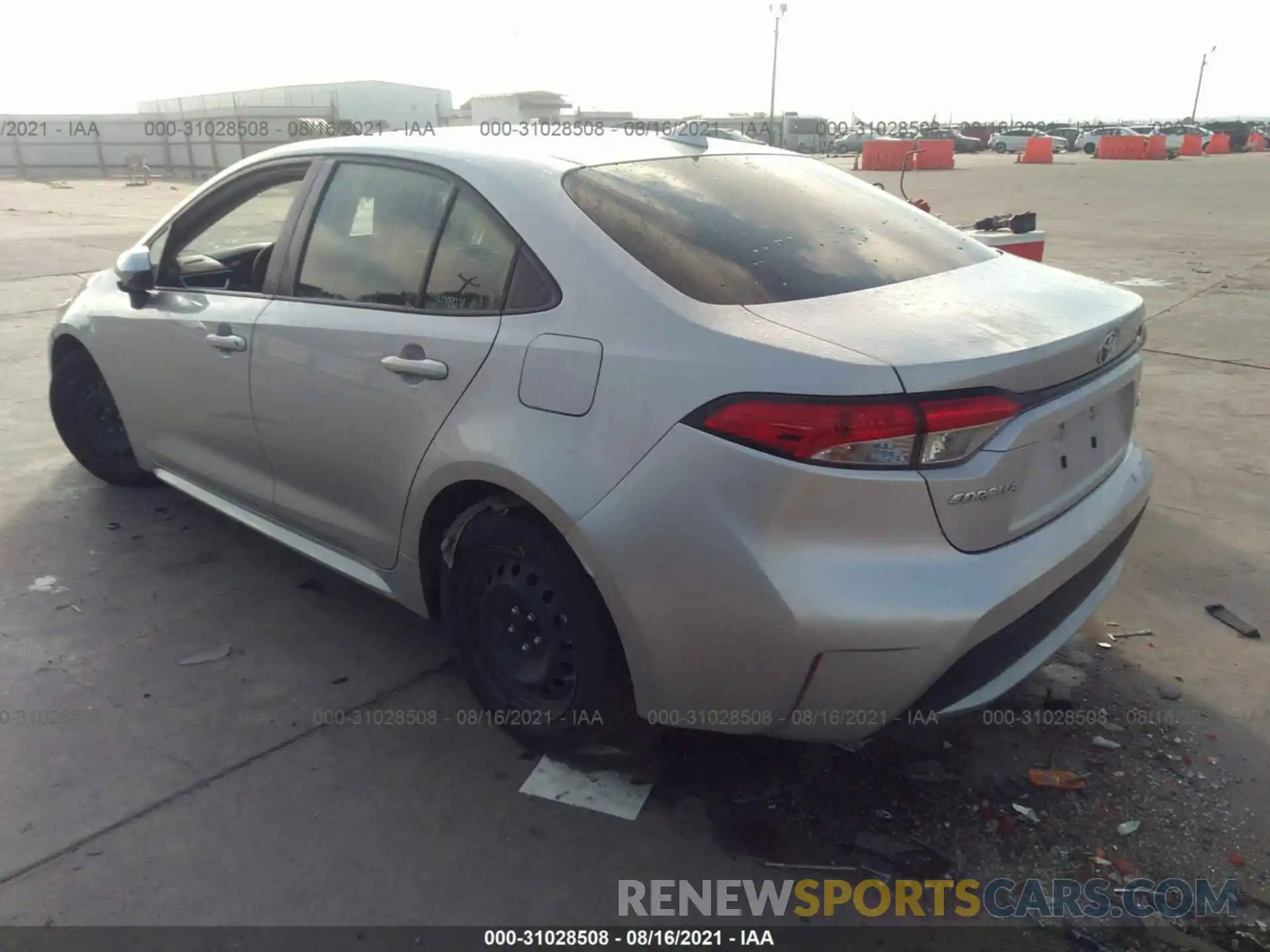 3 Photograph of a damaged car JTDEPRAE7LJ094764 TOYOTA COROLLA 2020