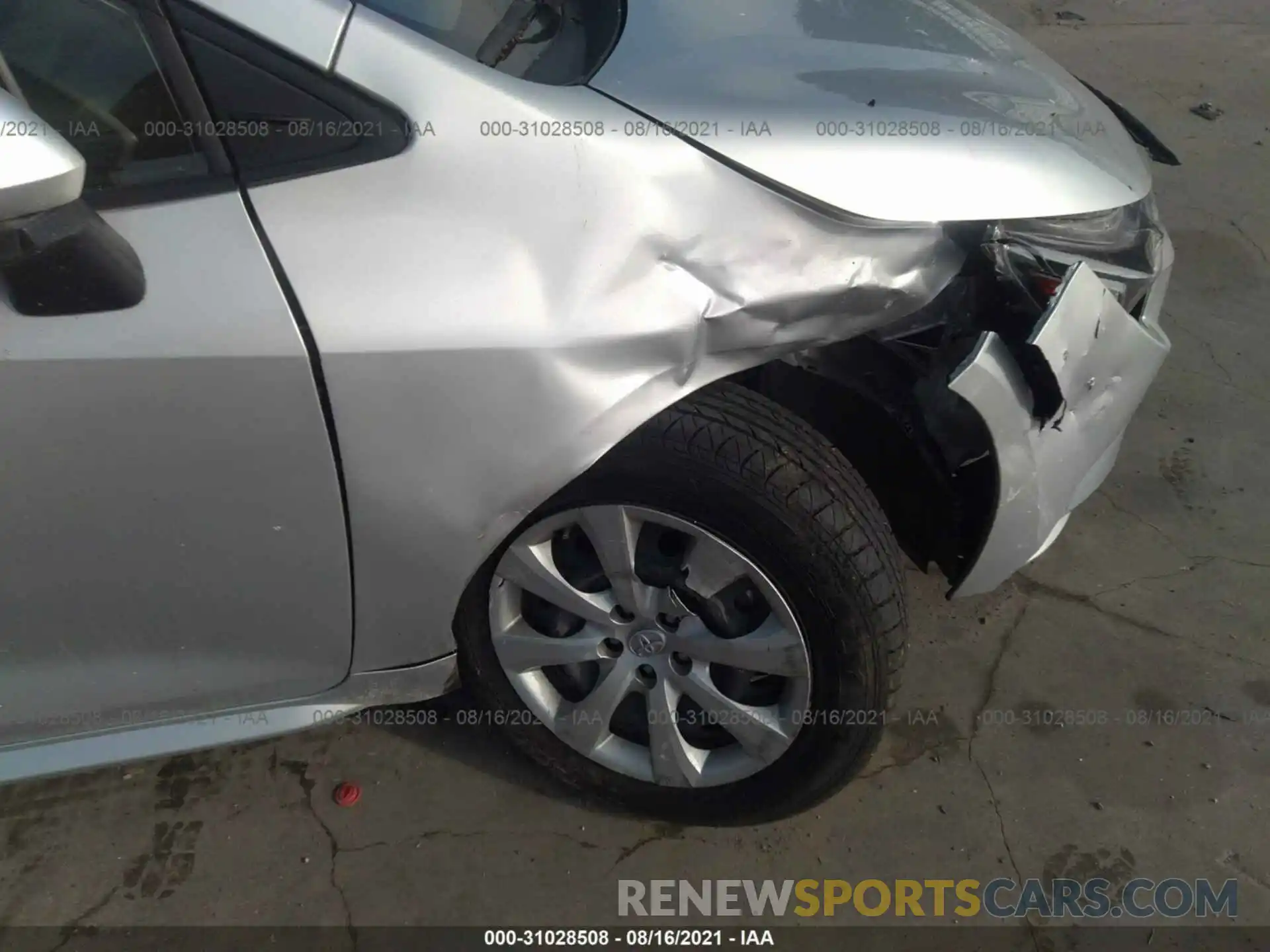 6 Photograph of a damaged car JTDEPRAE7LJ094764 TOYOTA COROLLA 2020