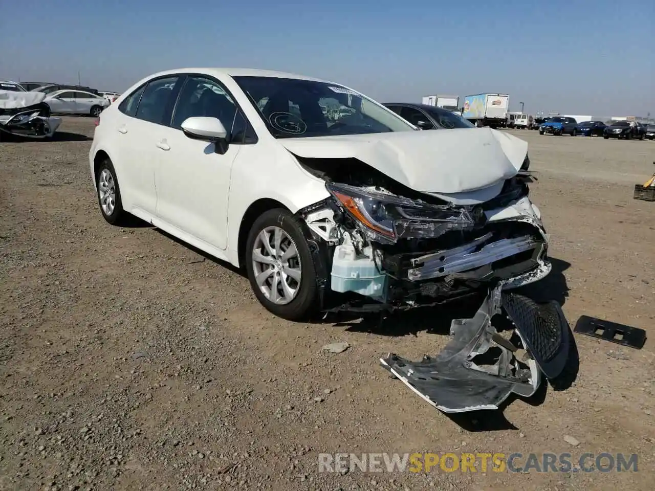 1 Photograph of a damaged car JTDEPRAE7LJ094828 TOYOTA COROLLA 2020