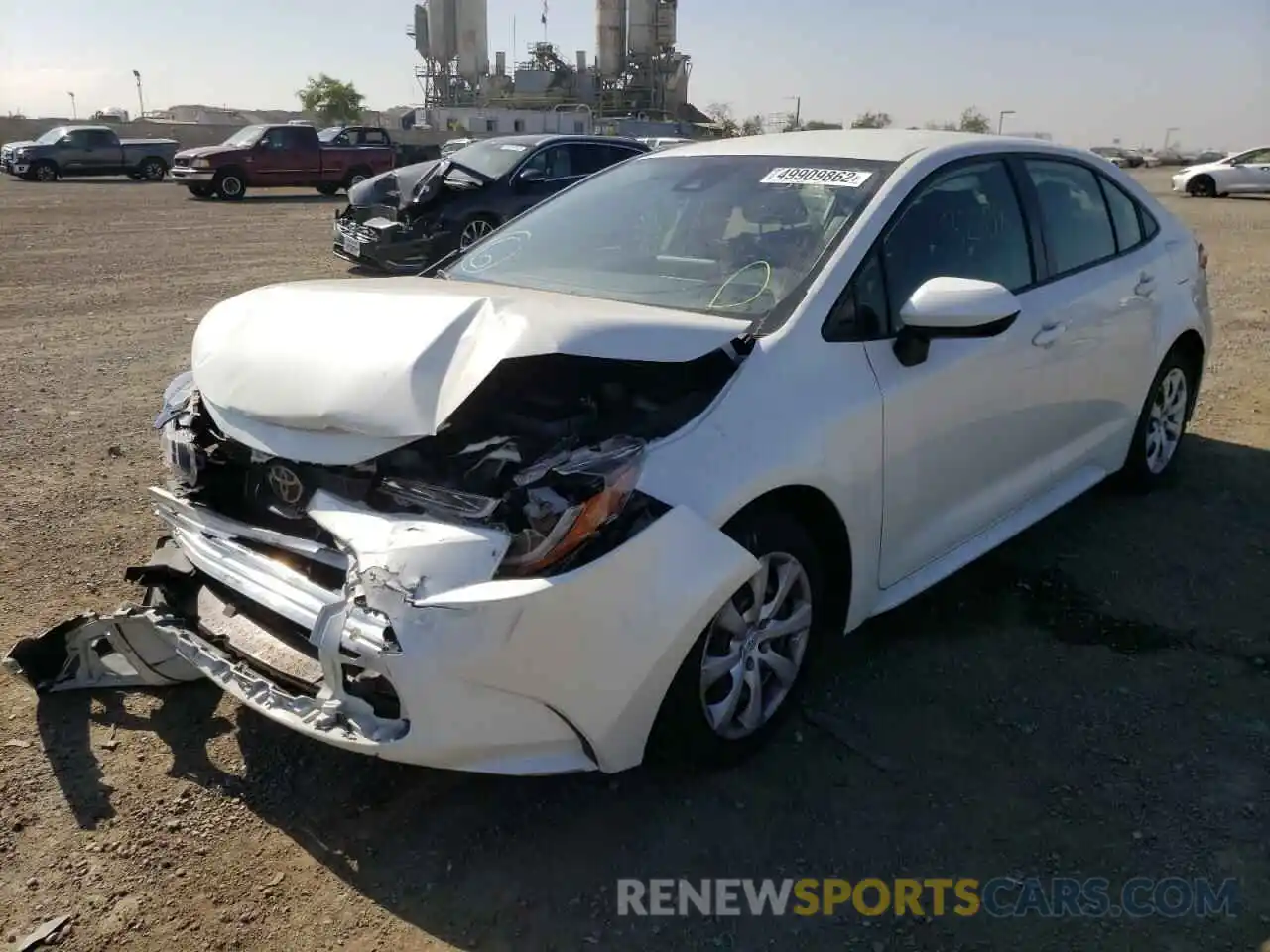 2 Photograph of a damaged car JTDEPRAE7LJ094828 TOYOTA COROLLA 2020