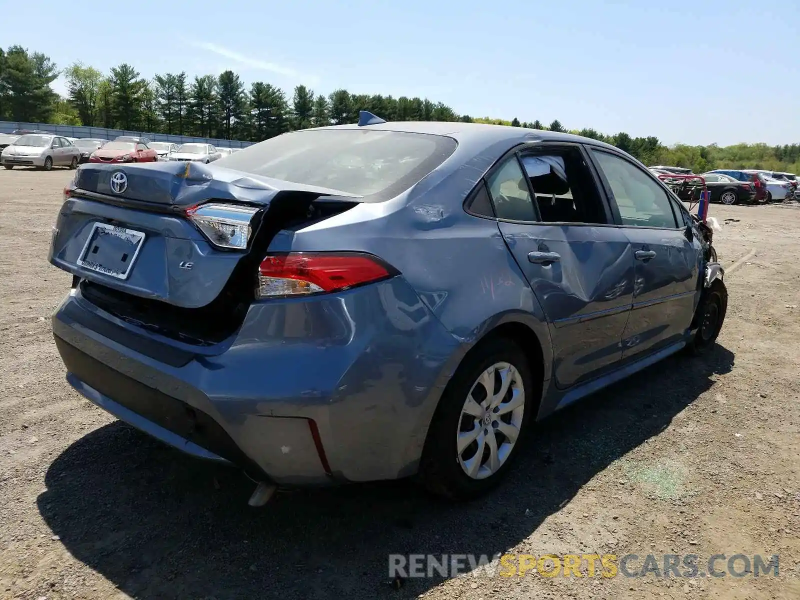 4 Photograph of a damaged car JTDEPRAE7LJ095042 TOYOTA COROLLA 2020