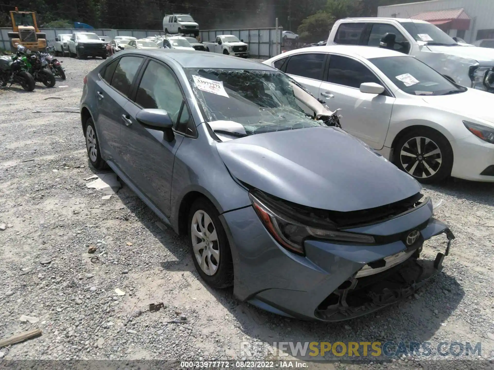 1 Photograph of a damaged car JTDEPRAE7LJ095848 TOYOTA COROLLA 2020