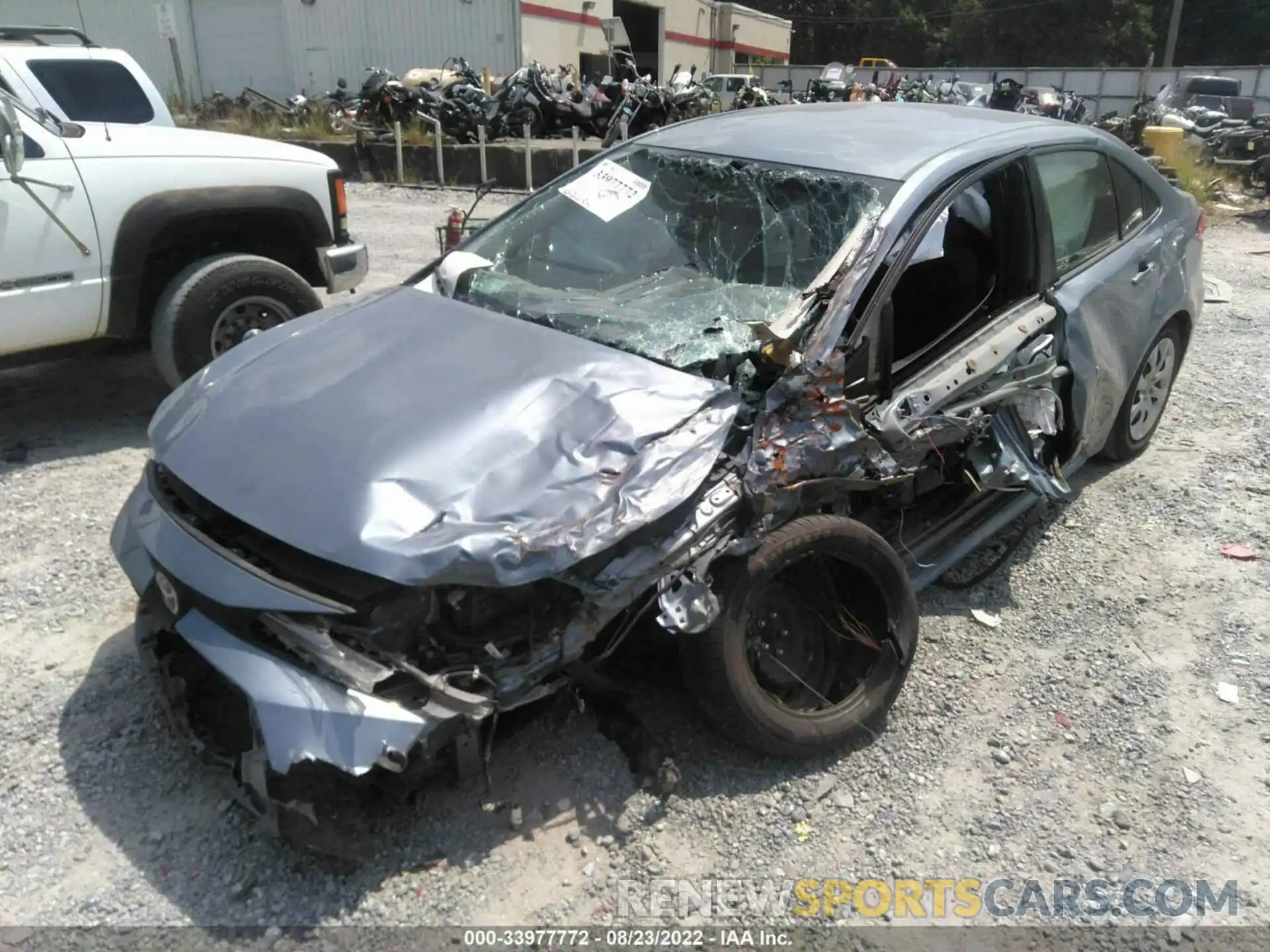 2 Photograph of a damaged car JTDEPRAE7LJ095848 TOYOTA COROLLA 2020