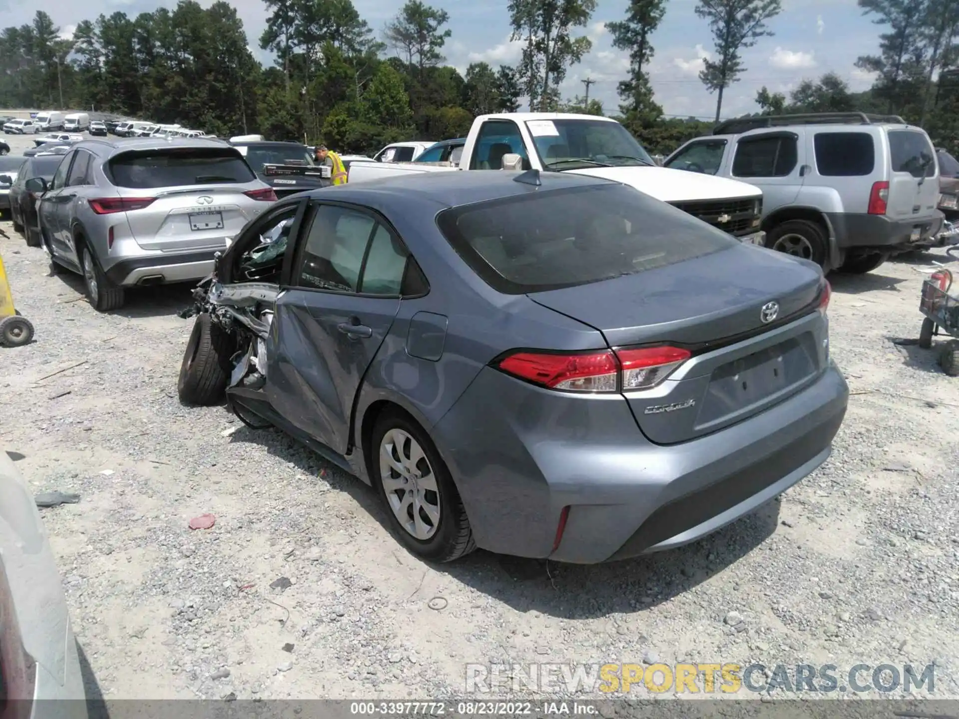 3 Photograph of a damaged car JTDEPRAE7LJ095848 TOYOTA COROLLA 2020