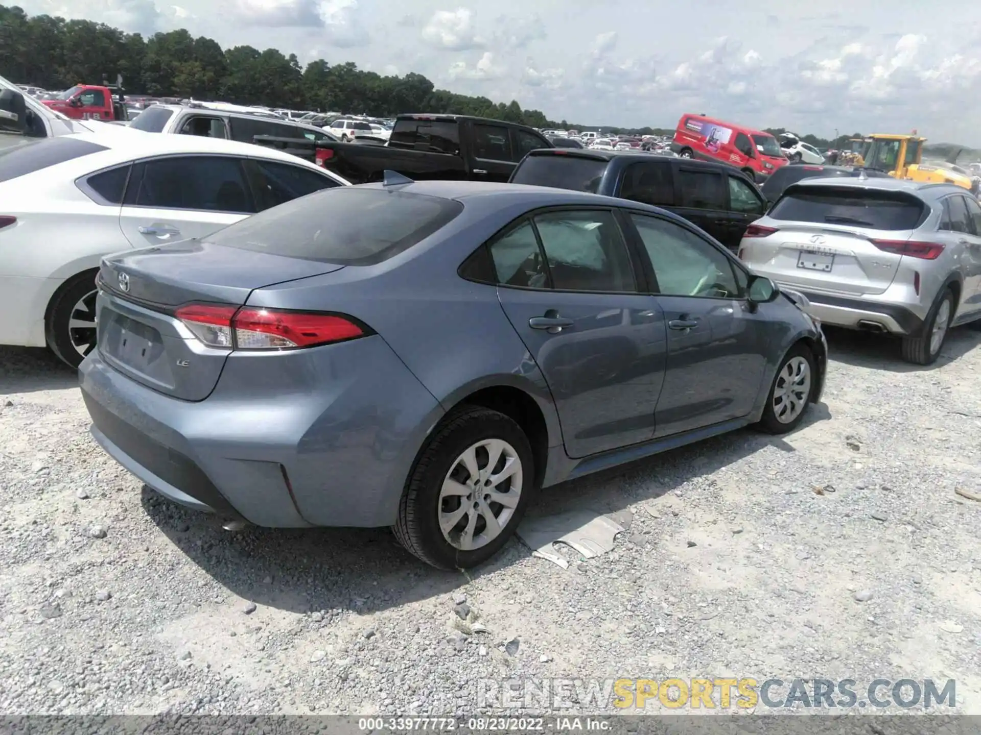 4 Photograph of a damaged car JTDEPRAE7LJ095848 TOYOTA COROLLA 2020