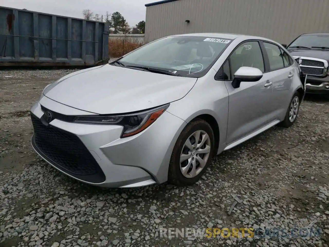 2 Photograph of a damaged car JTDEPRAE7LJ095963 TOYOTA COROLLA 2020