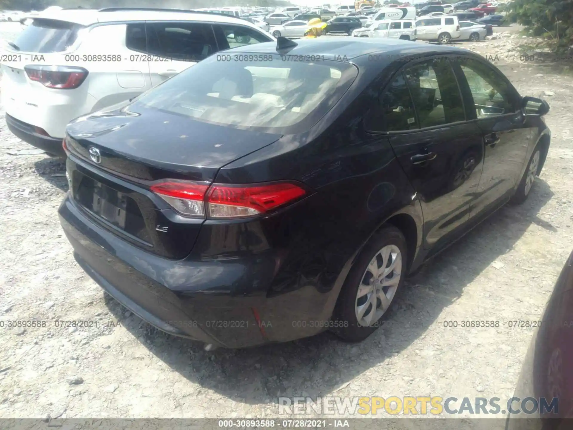 4 Photograph of a damaged car JTDEPRAE7LJ096076 TOYOTA COROLLA 2020