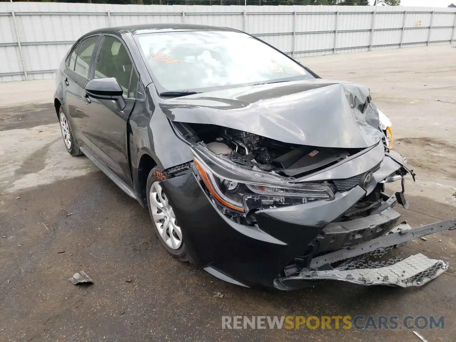 1 Photograph of a damaged car JTDEPRAE7LJ096109 TOYOTA COROLLA 2020