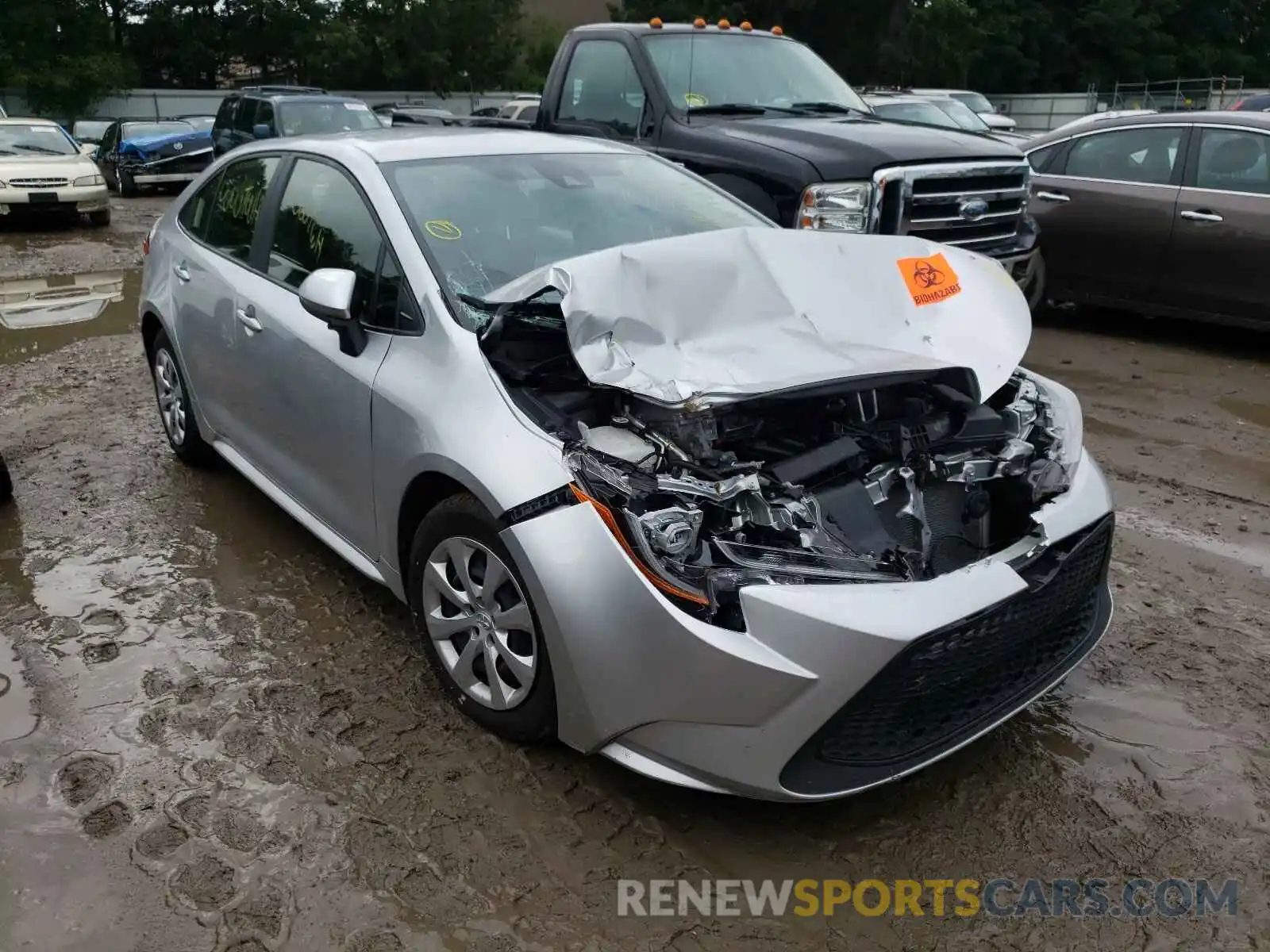 1 Photograph of a damaged car JTDEPRAE7LJ096188 TOYOTA COROLLA 2020