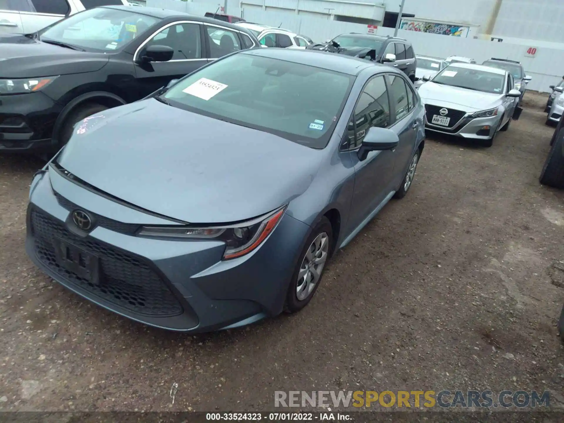 2 Photograph of a damaged car JTDEPRAE7LJ096238 TOYOTA COROLLA 2020