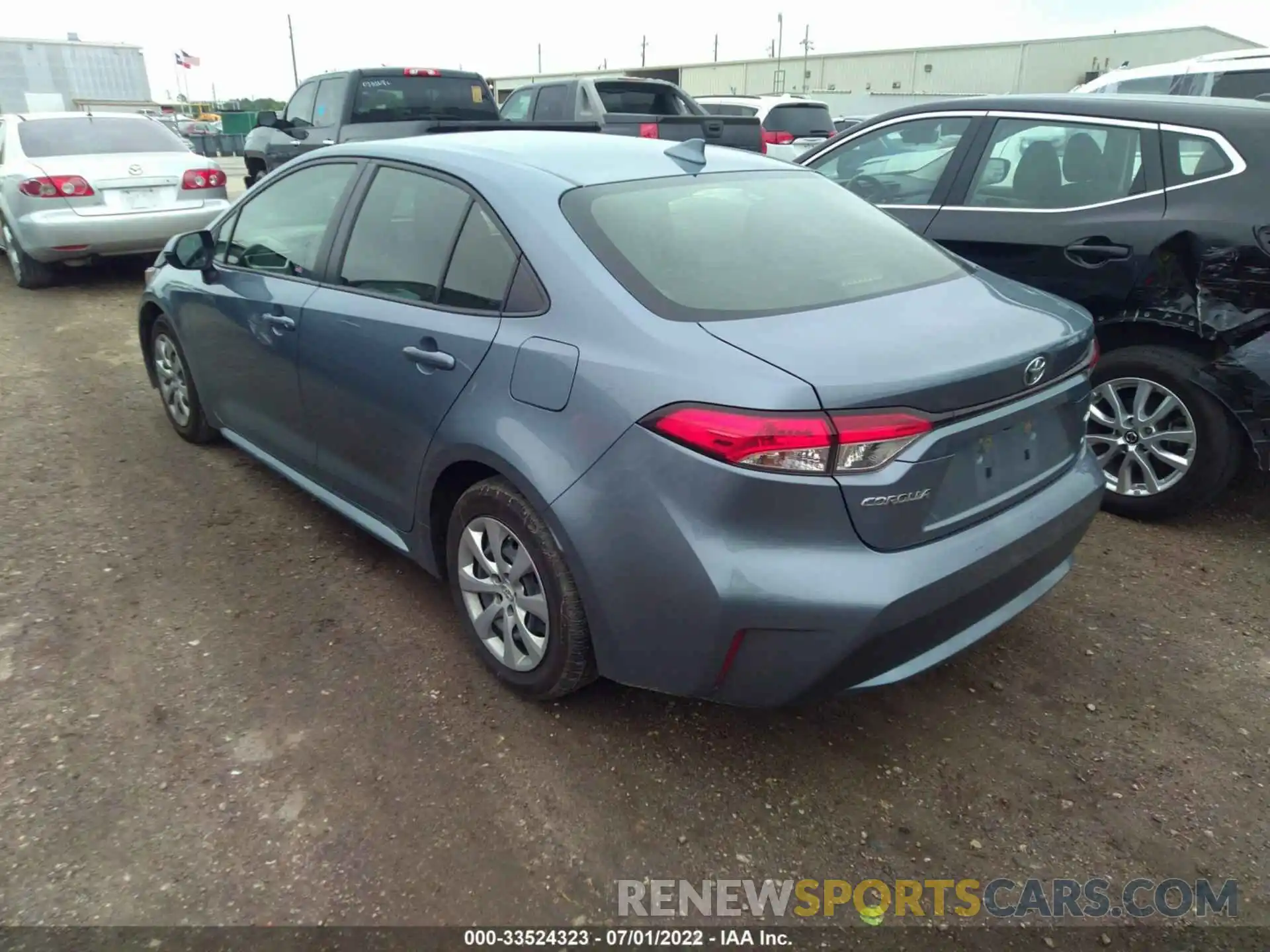 3 Photograph of a damaged car JTDEPRAE7LJ096238 TOYOTA COROLLA 2020