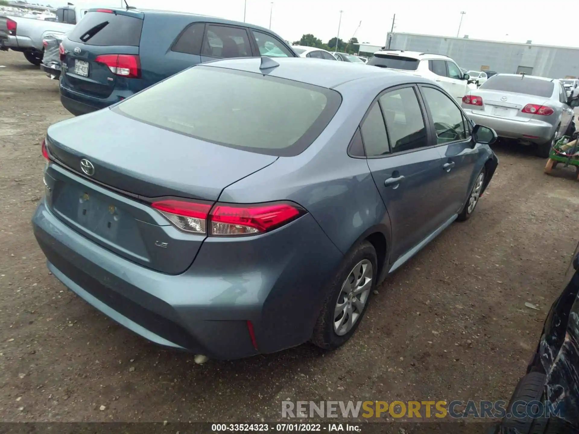 4 Photograph of a damaged car JTDEPRAE7LJ096238 TOYOTA COROLLA 2020