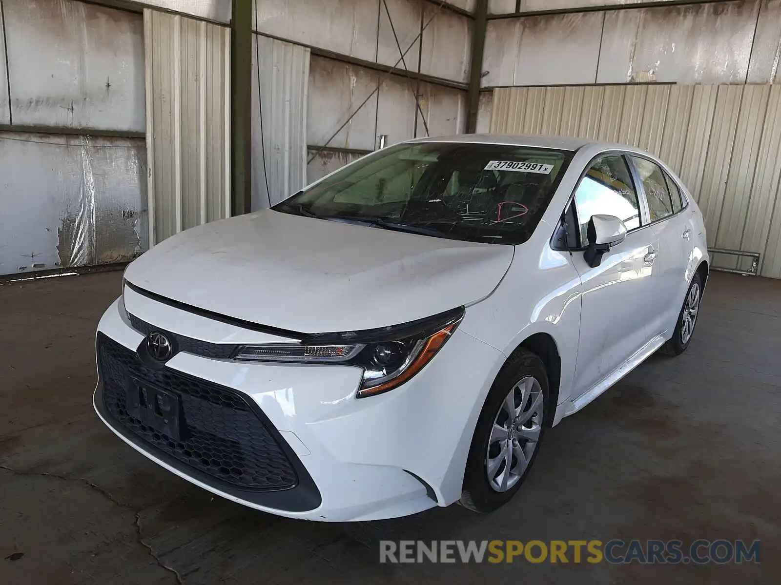 2 Photograph of a damaged car JTDEPRAE7LJ096725 TOYOTA COROLLA 2020