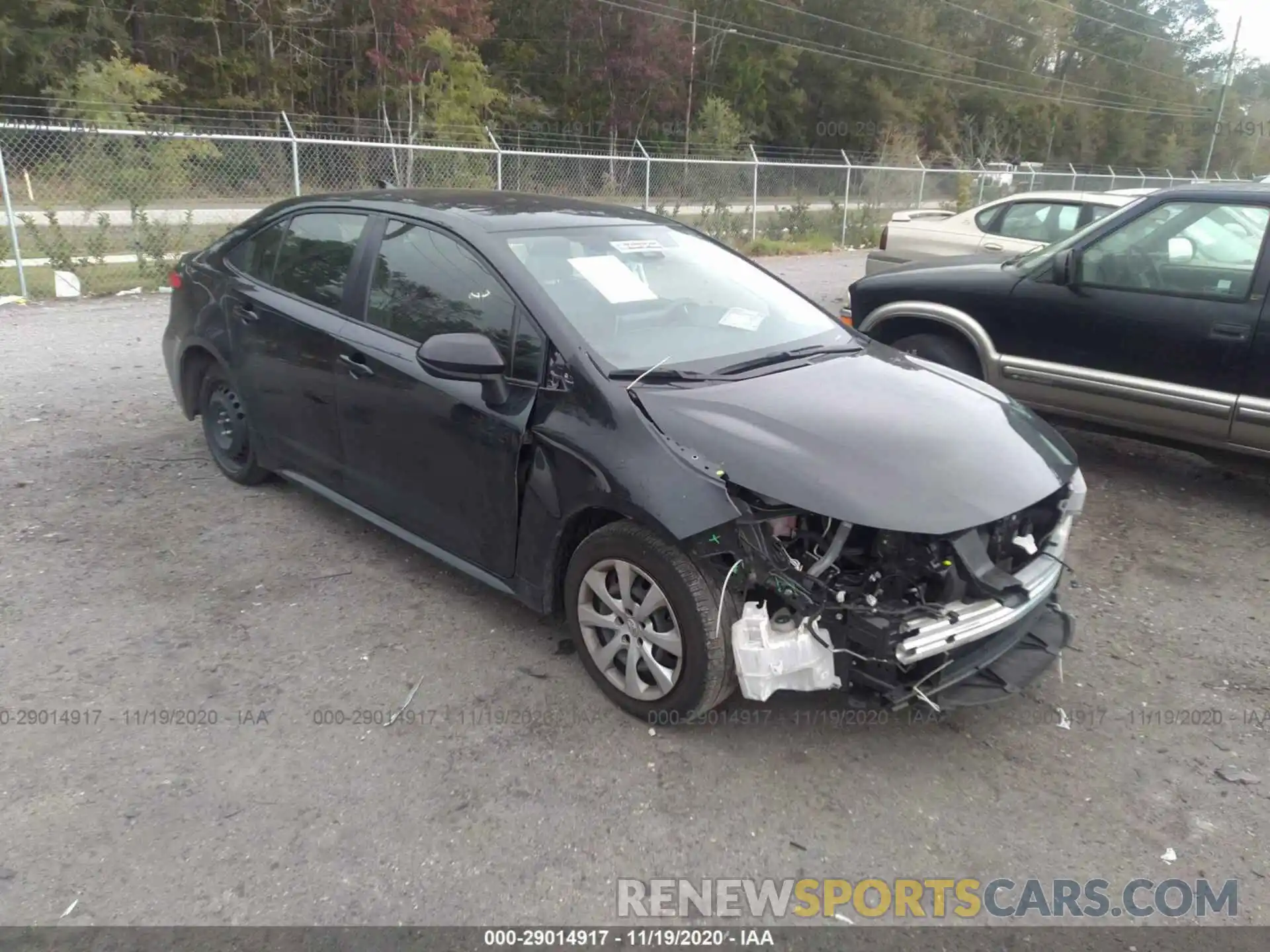 1 Photograph of a damaged car JTDEPRAE7LJ097017 TOYOTA COROLLA 2020