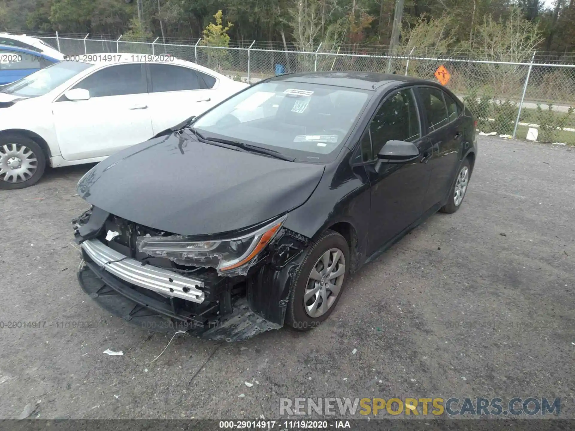 2 Photograph of a damaged car JTDEPRAE7LJ097017 TOYOTA COROLLA 2020