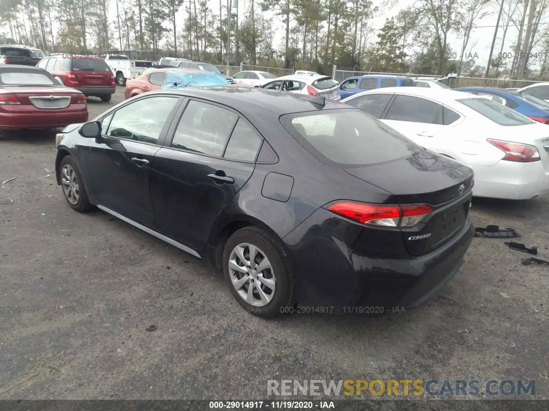 3 Photograph of a damaged car JTDEPRAE7LJ097017 TOYOTA COROLLA 2020