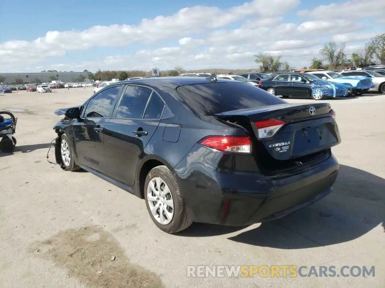 3 Photograph of a damaged car JTDEPRAE7LJ097051 TOYOTA COROLLA 2020