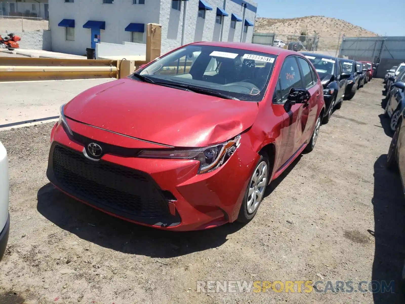 2 Photograph of a damaged car JTDEPRAE7LJ097065 TOYOTA COROLLA 2020