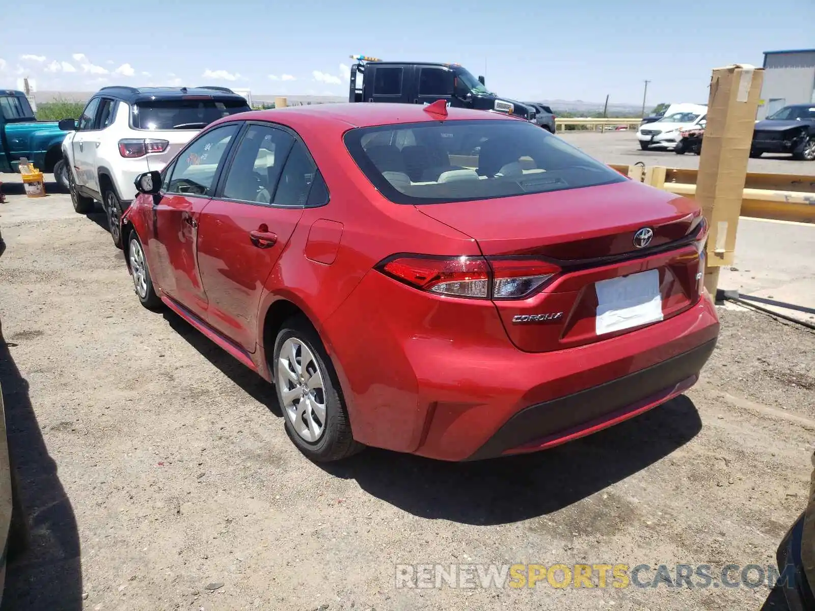 3 Photograph of a damaged car JTDEPRAE7LJ097065 TOYOTA COROLLA 2020