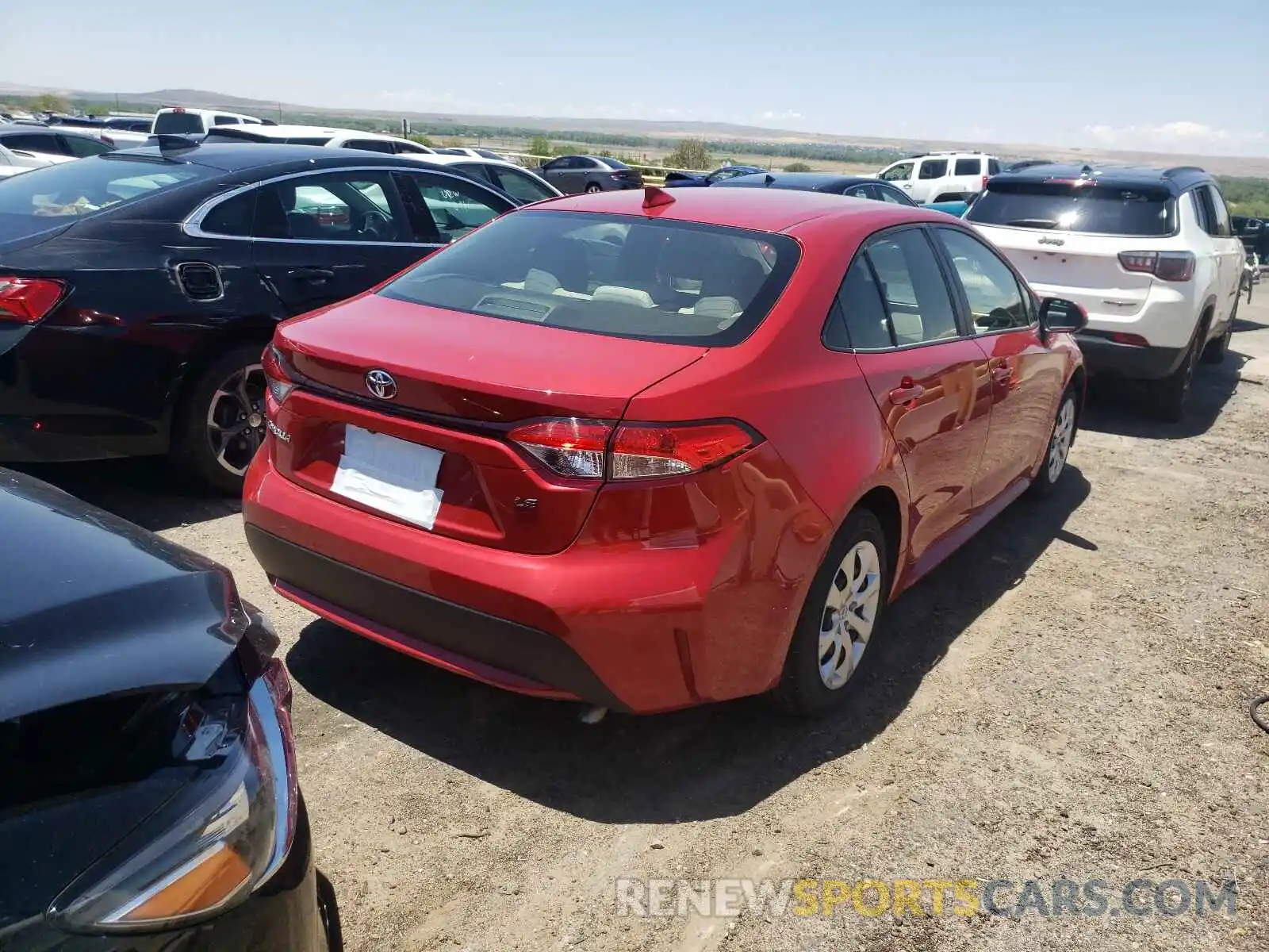 4 Photograph of a damaged car JTDEPRAE7LJ097065 TOYOTA COROLLA 2020