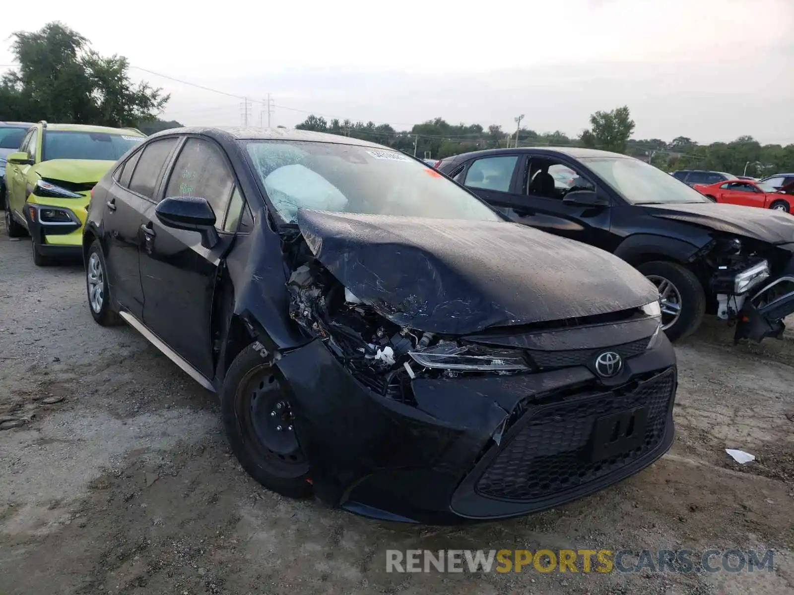 1 Photograph of a damaged car JTDEPRAE7LJ097633 TOYOTA COROLLA 2020