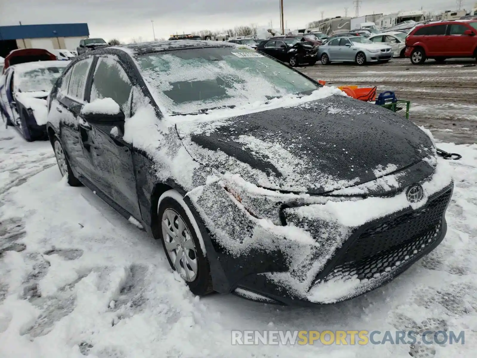 1 Photograph of a damaged car JTDEPRAE7LJ097714 TOYOTA COROLLA 2020