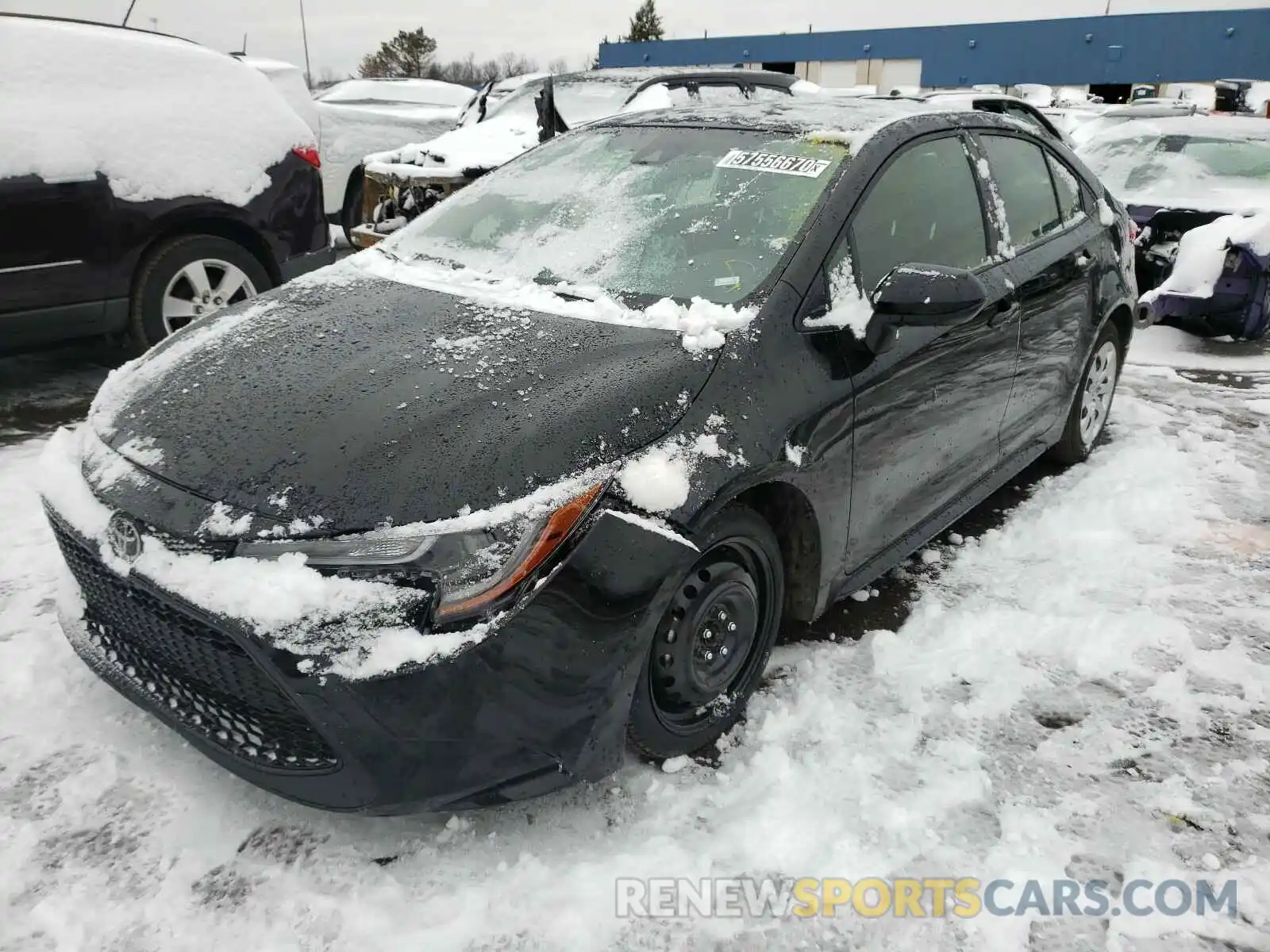 2 Photograph of a damaged car JTDEPRAE7LJ097714 TOYOTA COROLLA 2020