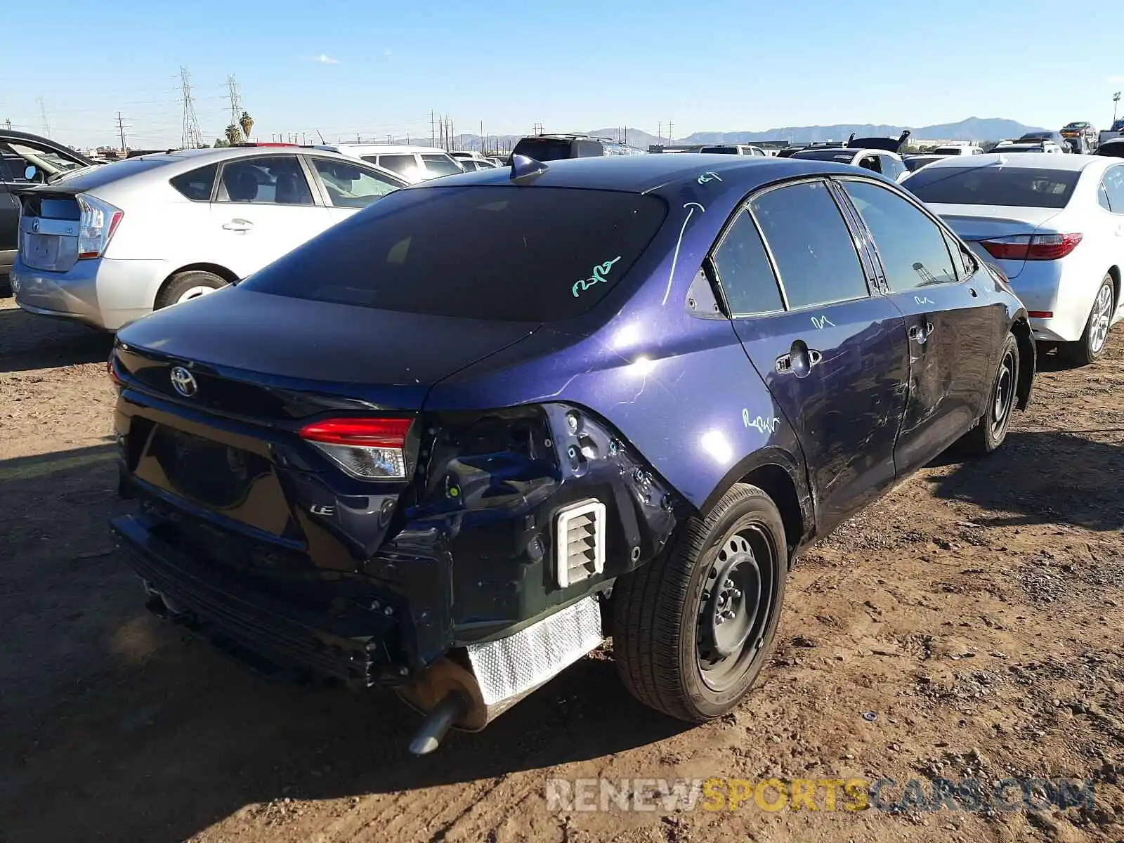 4 Photograph of a damaged car JTDEPRAE7LJ097728 TOYOTA COROLLA 2020