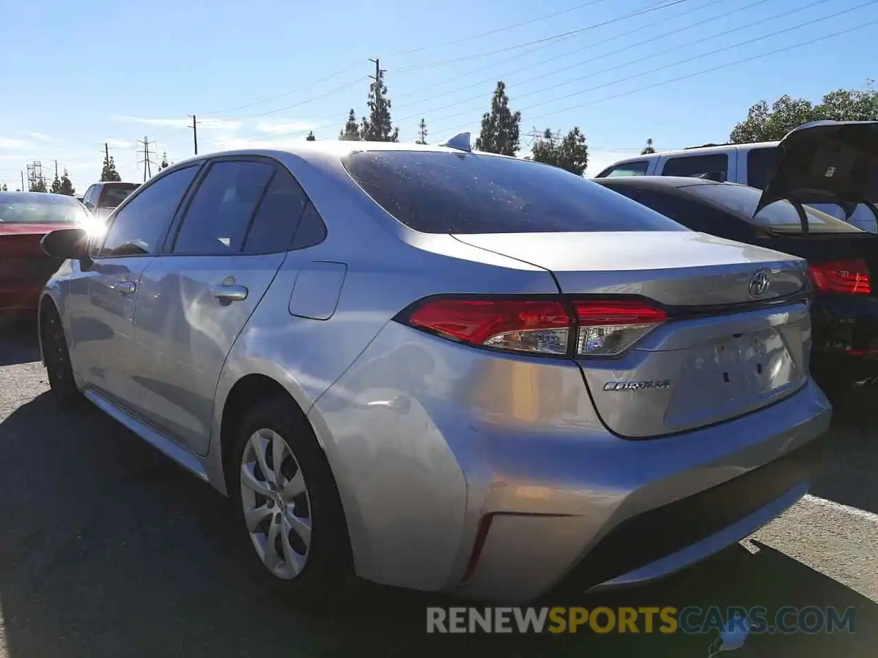 3 Photograph of a damaged car JTDEPRAE7LJ098409 TOYOTA COROLLA 2020