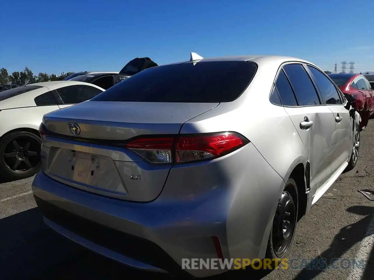 4 Photograph of a damaged car JTDEPRAE7LJ098409 TOYOTA COROLLA 2020