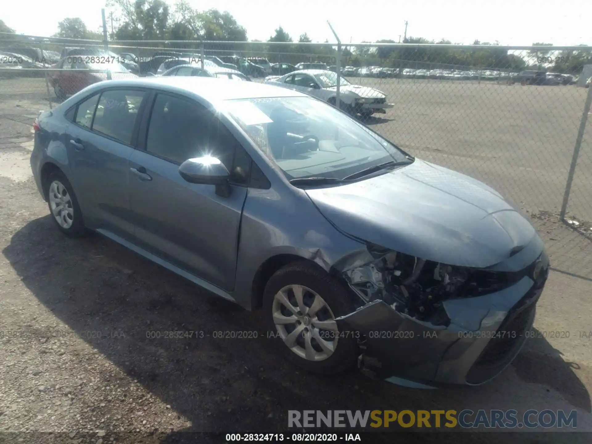 1 Photograph of a damaged car JTDEPRAE7LJ099740 TOYOTA COROLLA 2020