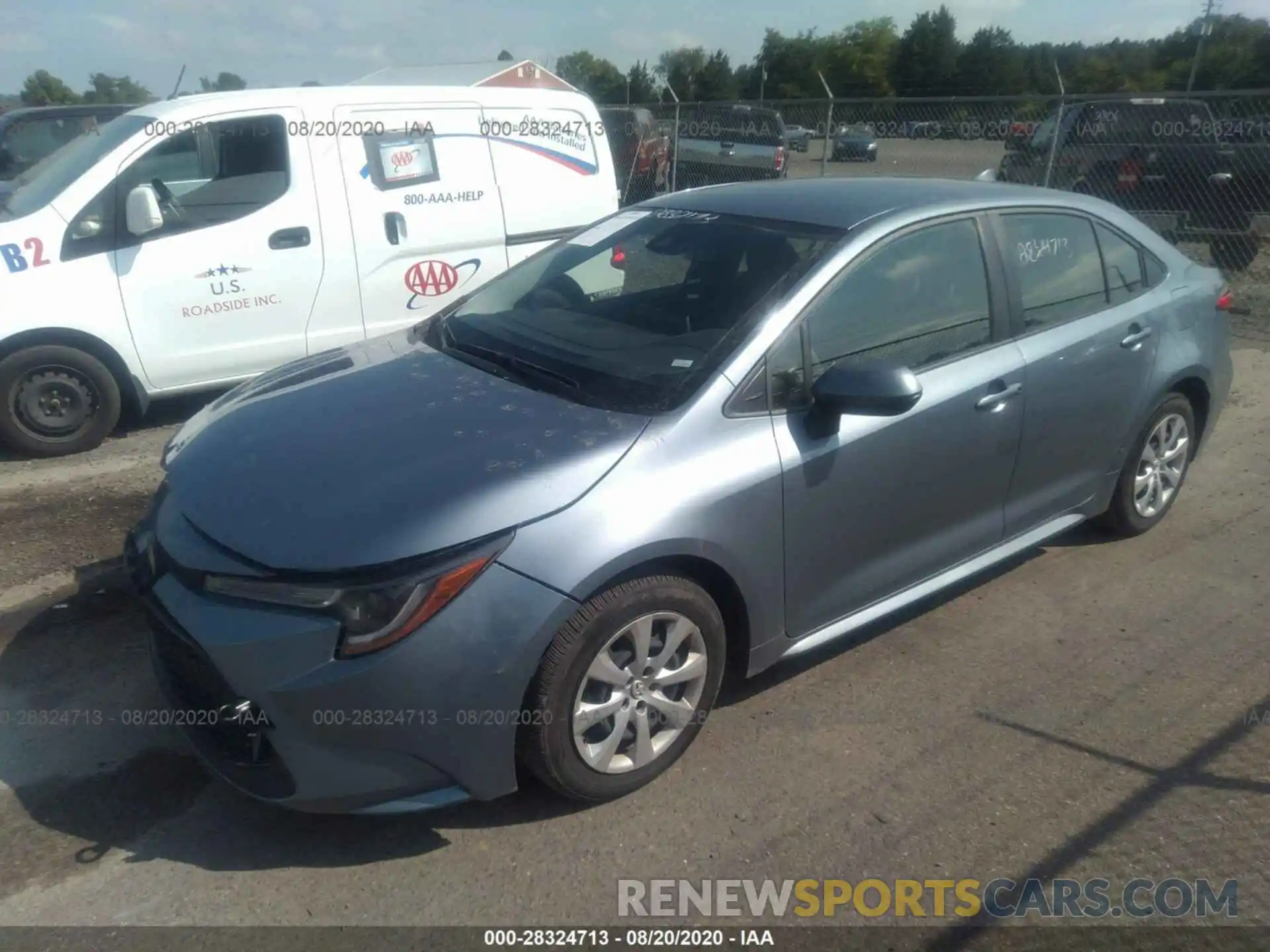 2 Photograph of a damaged car JTDEPRAE7LJ099740 TOYOTA COROLLA 2020