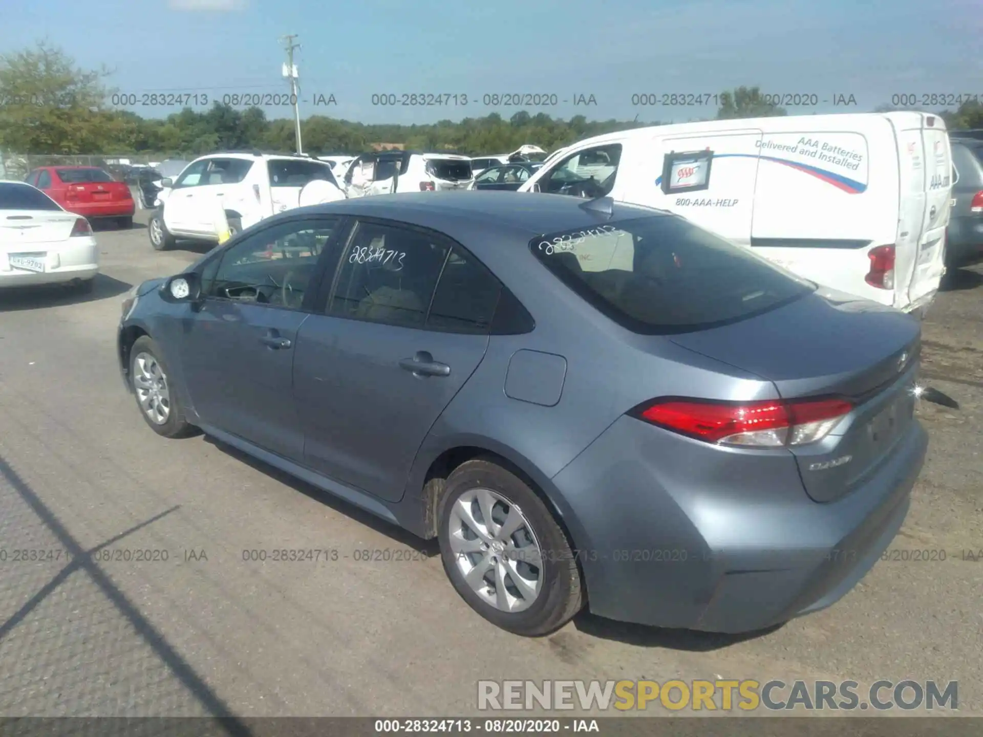 3 Photograph of a damaged car JTDEPRAE7LJ099740 TOYOTA COROLLA 2020