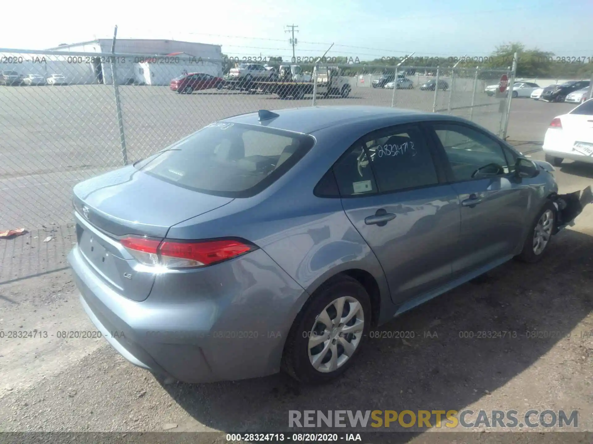 4 Photograph of a damaged car JTDEPRAE7LJ099740 TOYOTA COROLLA 2020