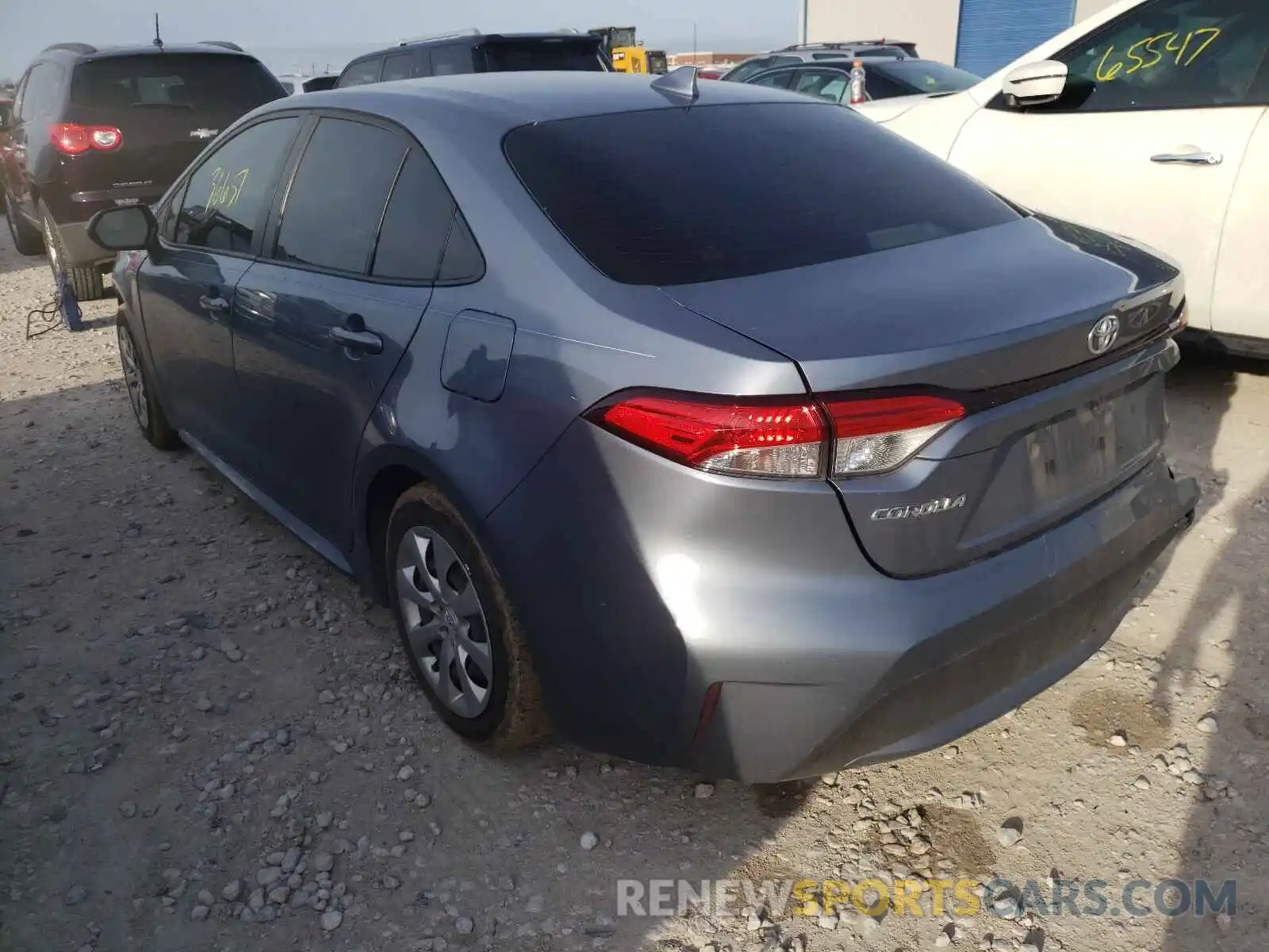 3 Photograph of a damaged car JTDEPRAE7LJ099902 TOYOTA COROLLA 2020