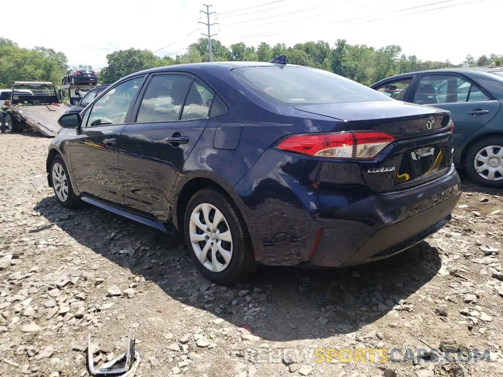 3 Photograph of a damaged car JTDEPRAE7LJ099995 TOYOTA COROLLA 2020