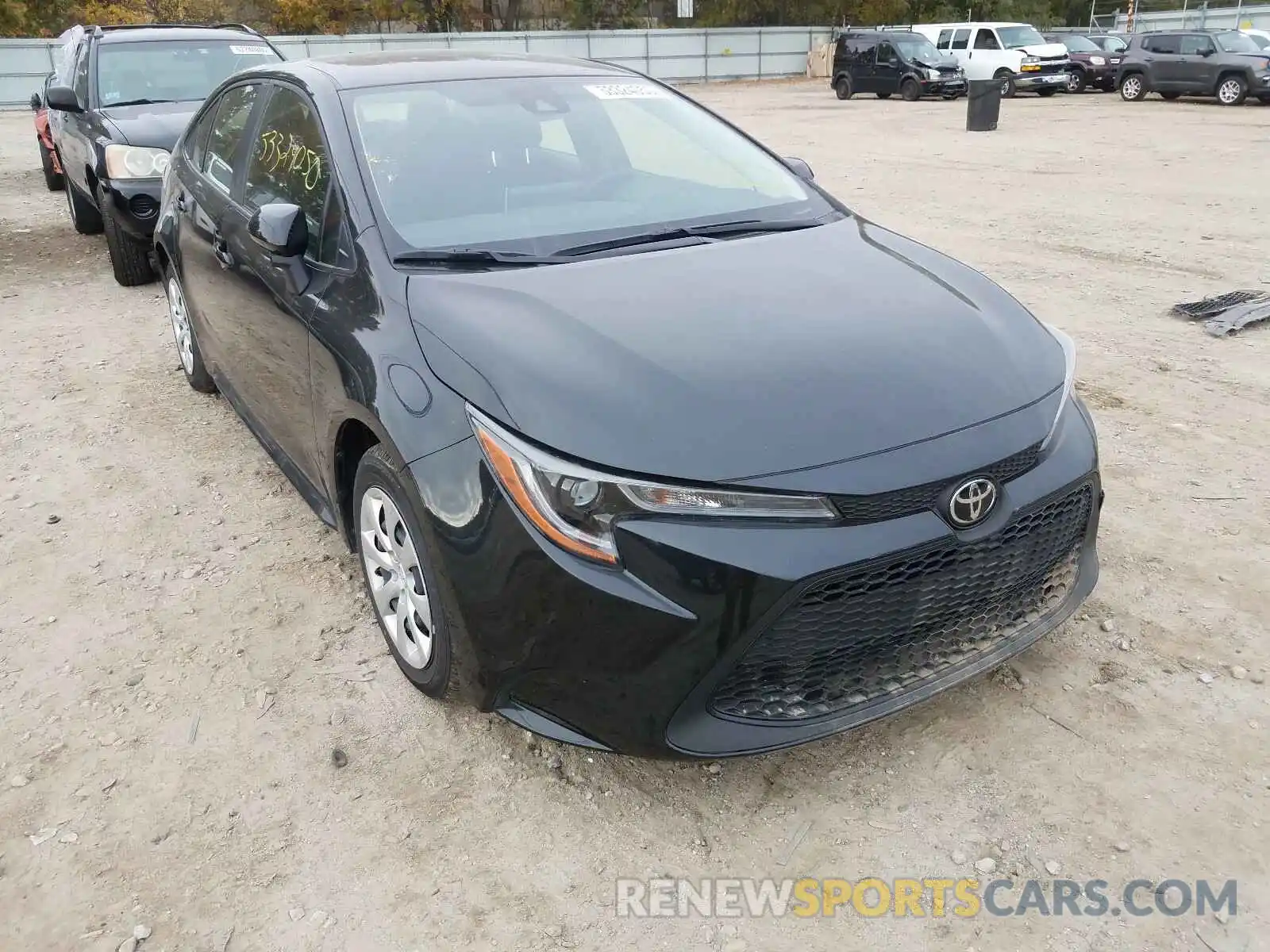 1 Photograph of a damaged car JTDEPRAE7LJ100143 TOYOTA COROLLA 2020