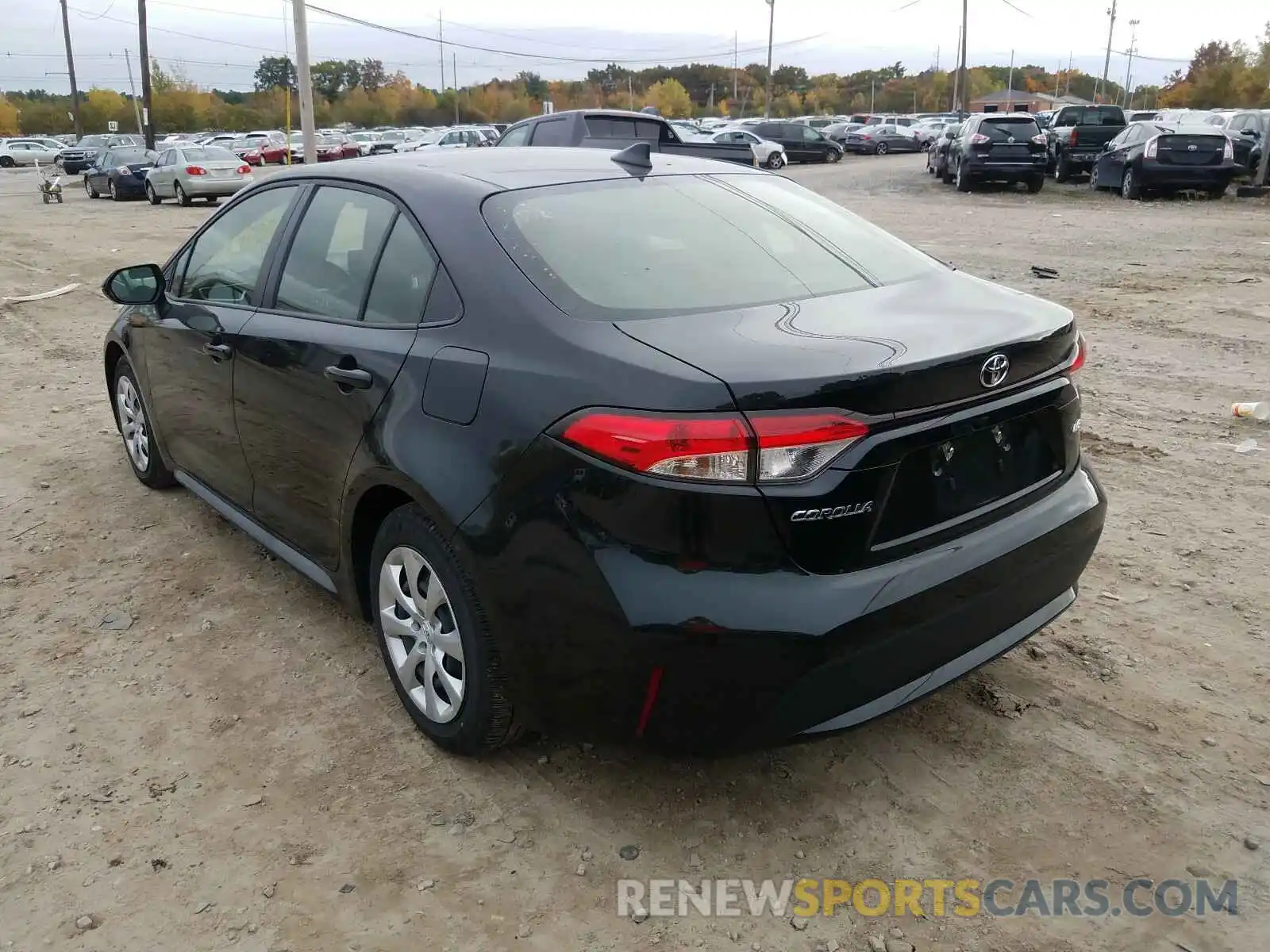 3 Photograph of a damaged car JTDEPRAE7LJ100143 TOYOTA COROLLA 2020