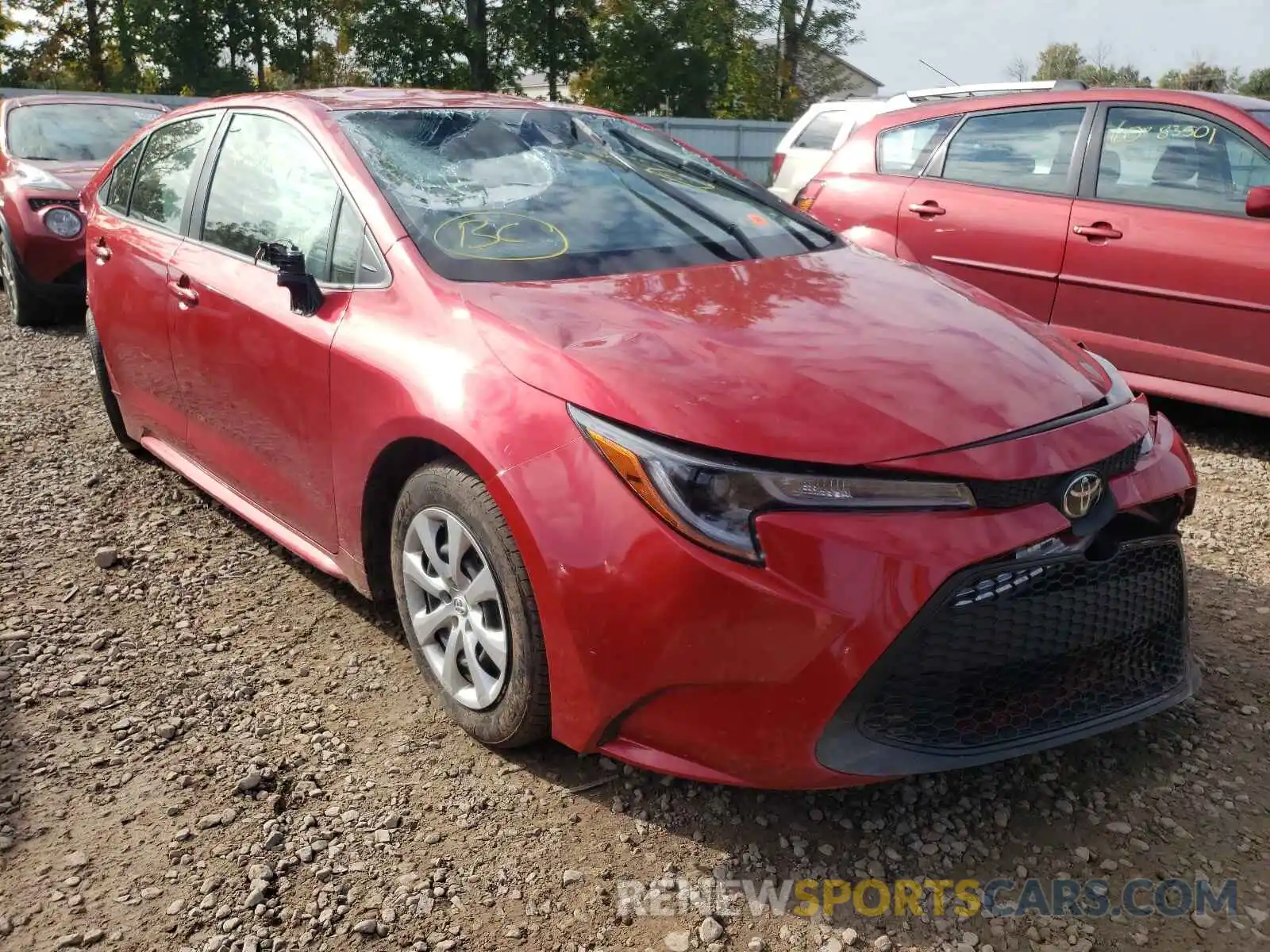 1 Photograph of a damaged car JTDEPRAE7LJ100322 TOYOTA COROLLA 2020