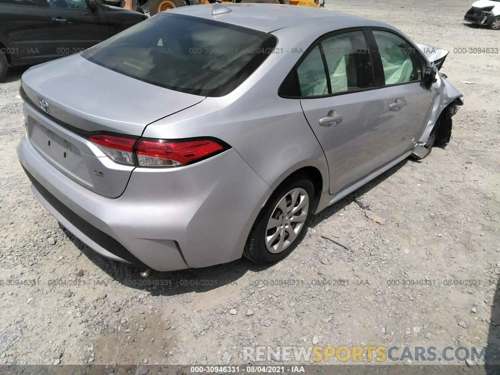 4 Photograph of a damaged car JTDEPRAE7LJ100594 TOYOTA COROLLA 2020