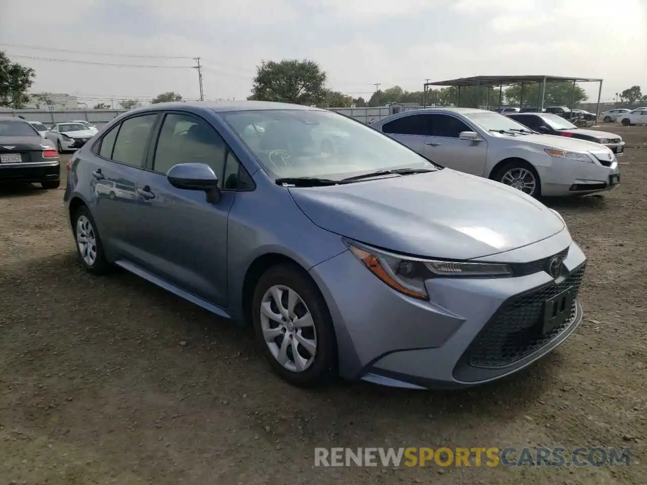 1 Photograph of a damaged car JTDEPRAE7LJ100806 TOYOTA COROLLA 2020