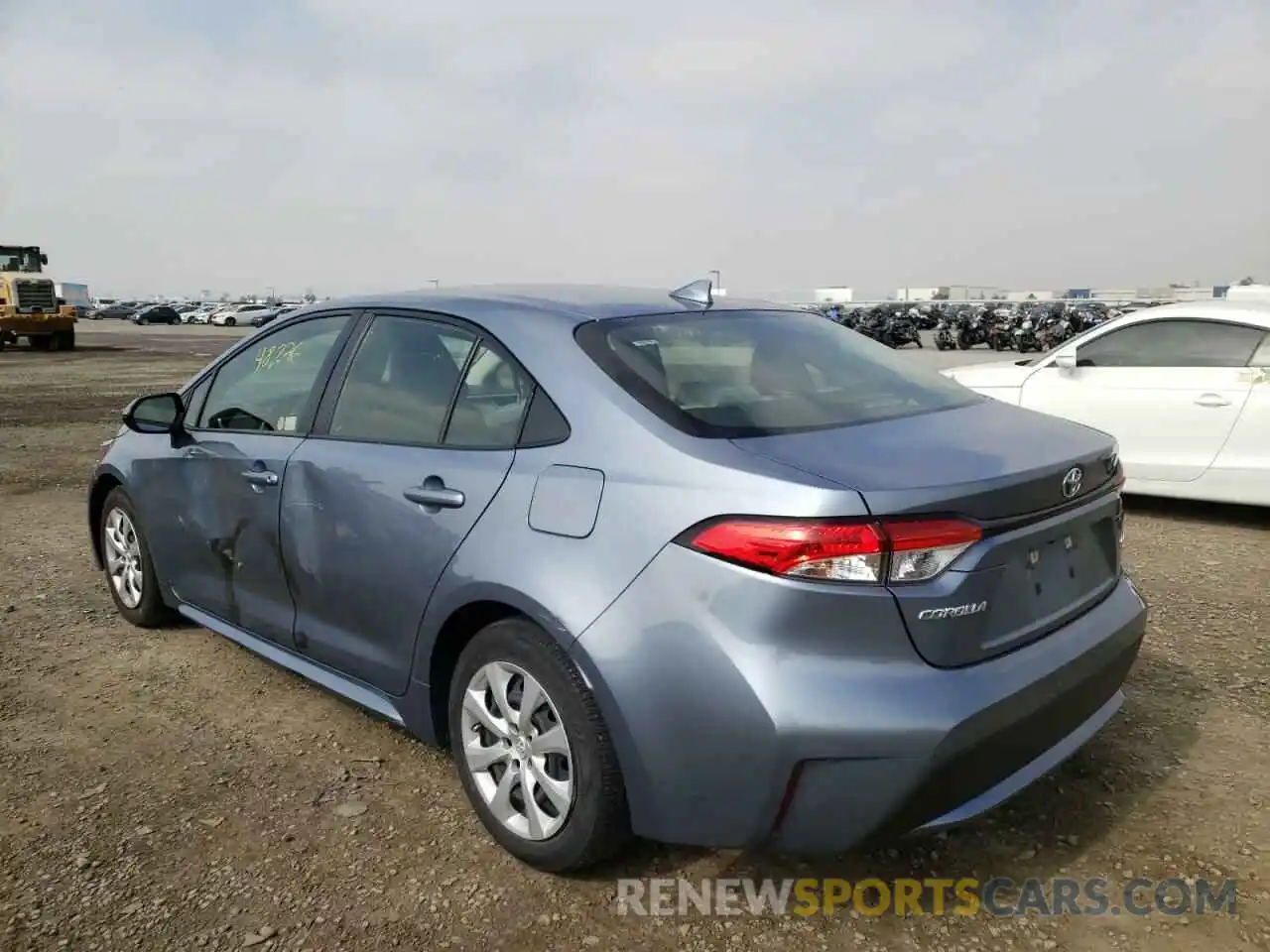 3 Photograph of a damaged car JTDEPRAE7LJ100806 TOYOTA COROLLA 2020