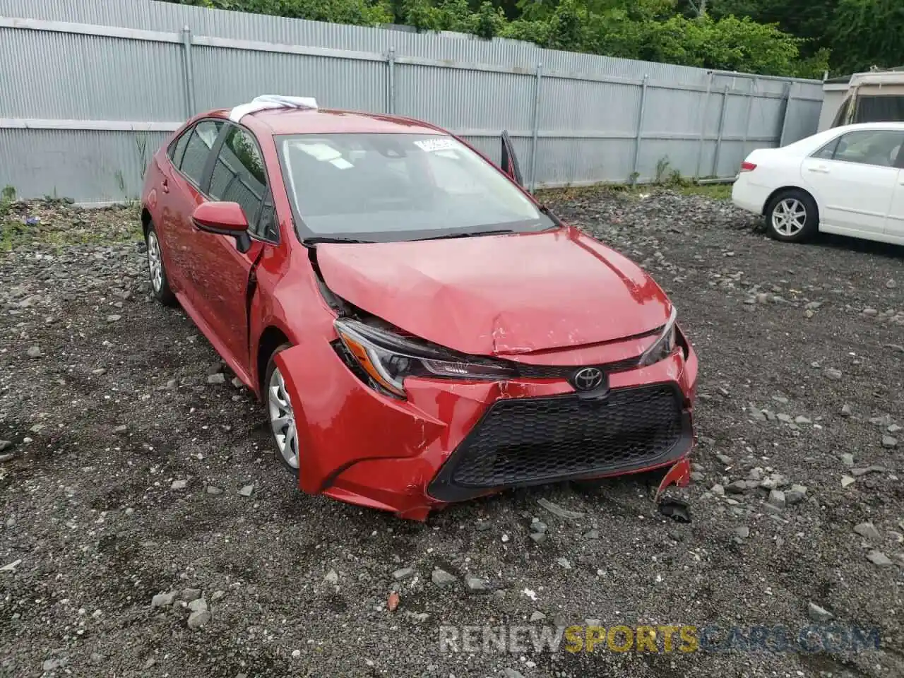 1 Photograph of a damaged car JTDEPRAE7LJ100904 TOYOTA COROLLA 2020