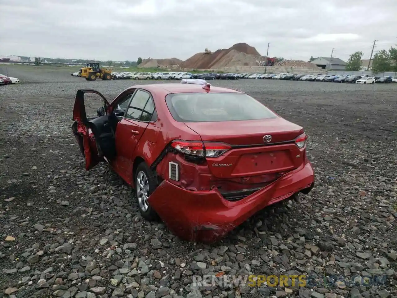 3 Photograph of a damaged car JTDEPRAE7LJ100904 TOYOTA COROLLA 2020