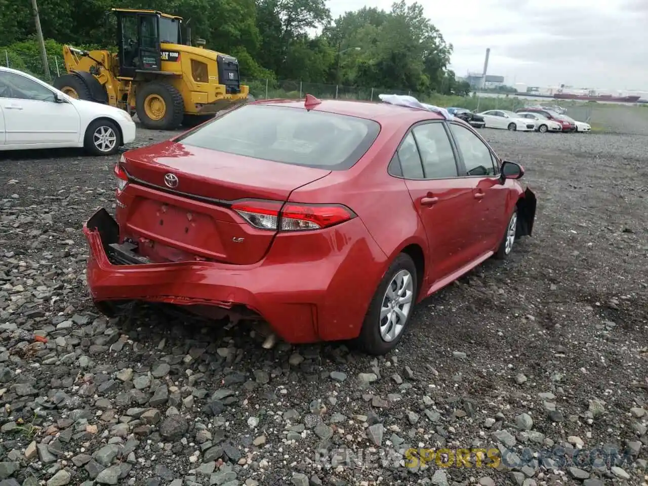 4 Photograph of a damaged car JTDEPRAE7LJ100904 TOYOTA COROLLA 2020